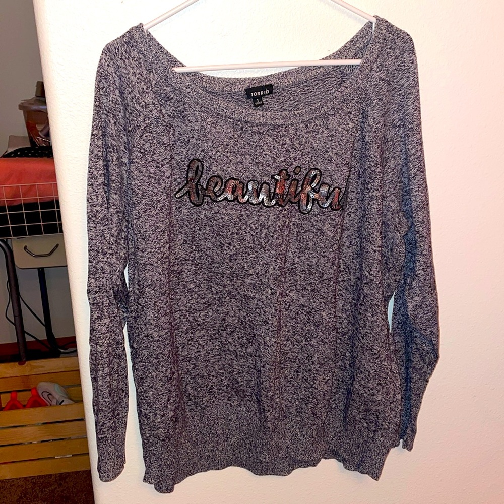 Torrid Size 1 “Beautiful” Sweater
